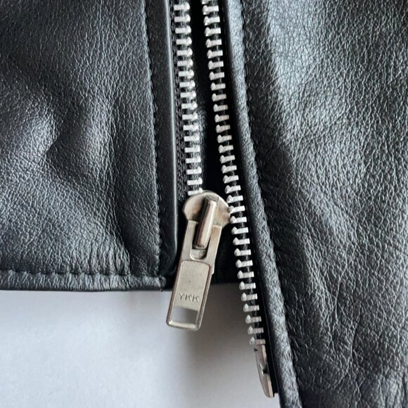 Straight To Hell Defector Black Leather Jacket w/Nickel Hardware - Large/44 - Picture 2 of 8